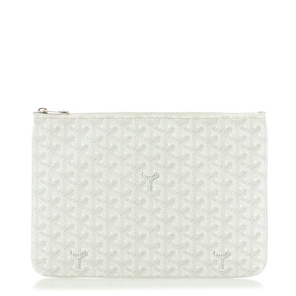 Goyard Goyardine Senat Pochette MM White 1 of 7
