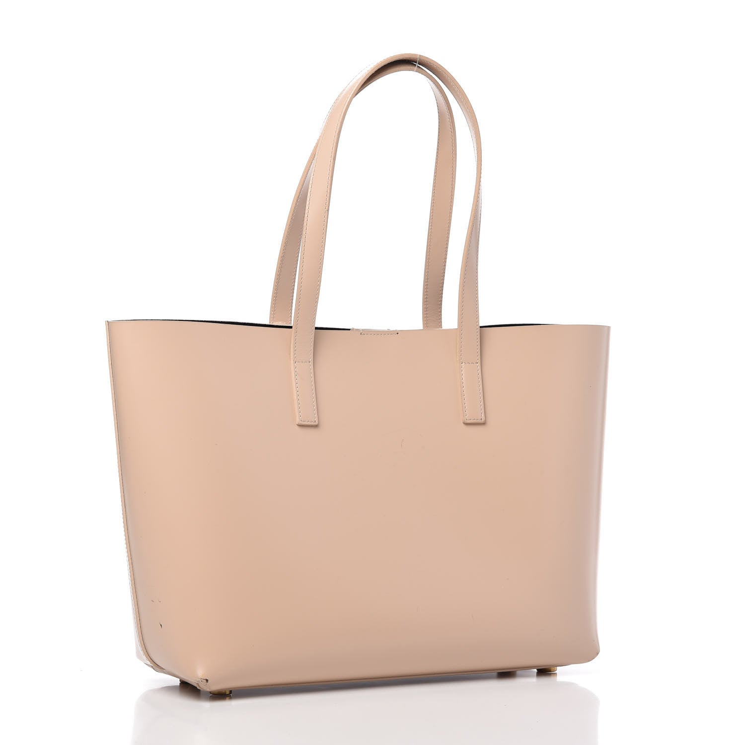 Saint Laurent Calfskin Classic Monogram Double Face Tote Nude Powder 3 of 9