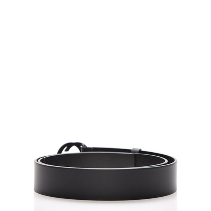 Gucci Selleria Calfskin Monochrome Interlocking G 37mm Belt 105 42 Black 5 of 12