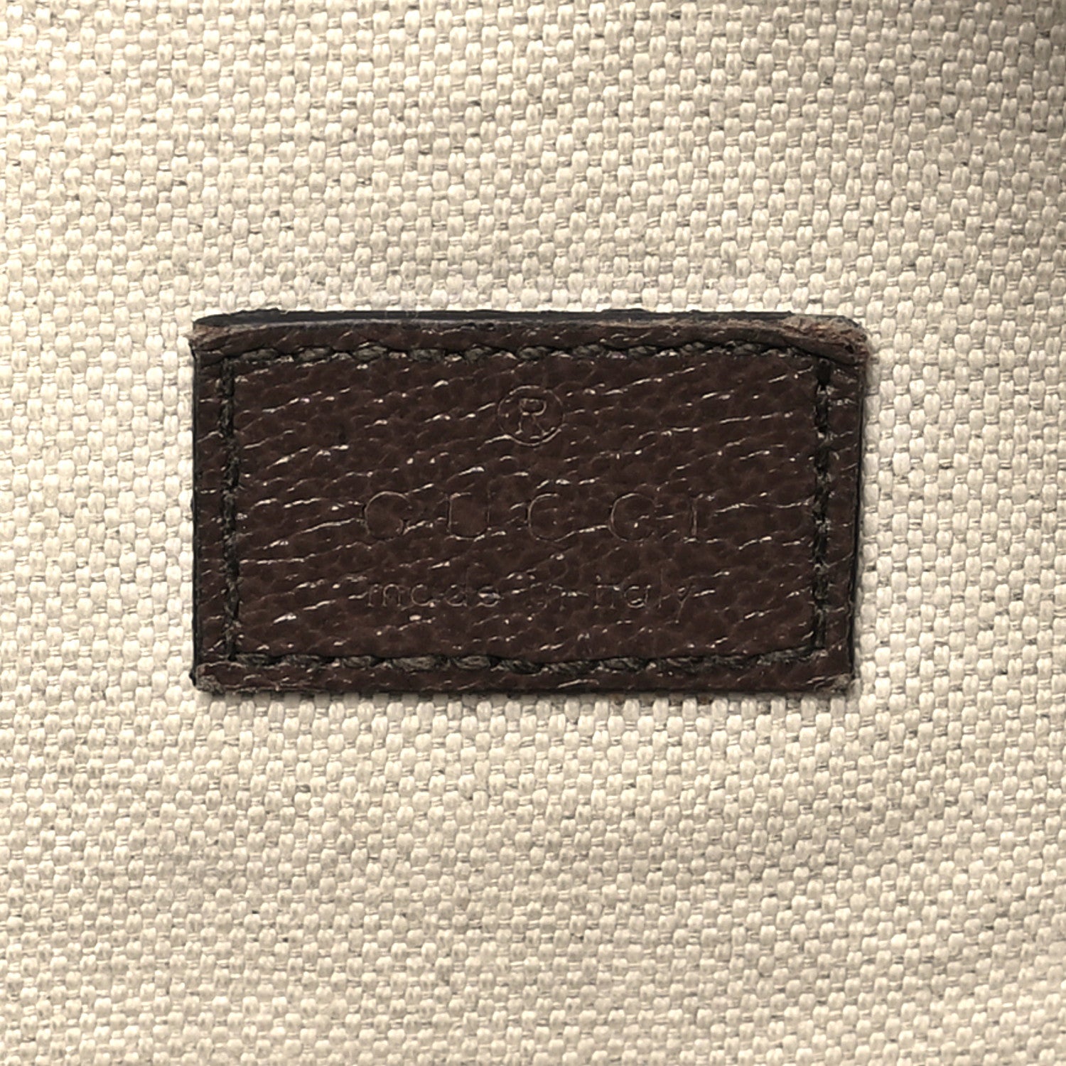 Gucci Monogram Jumbo GG Textured Dollar Calfskin Web Belt Bag Camel Ebony New Acero 6 of 11