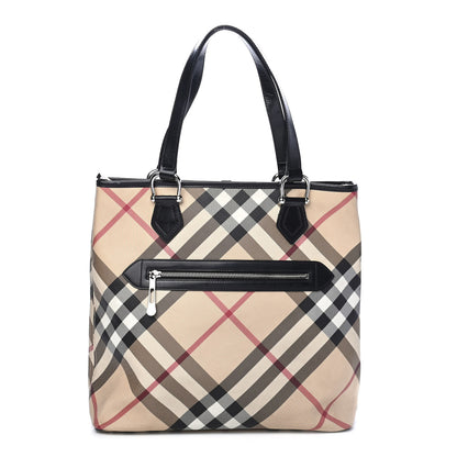Burberry Supernova Check Tote Black 1 of 9