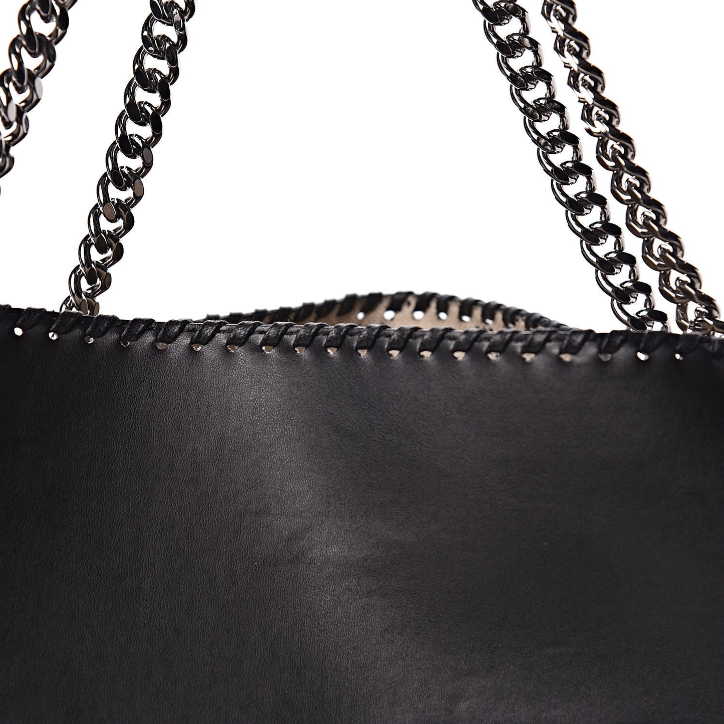 Alter Nappa Falabella Fine Chain Tote Black
