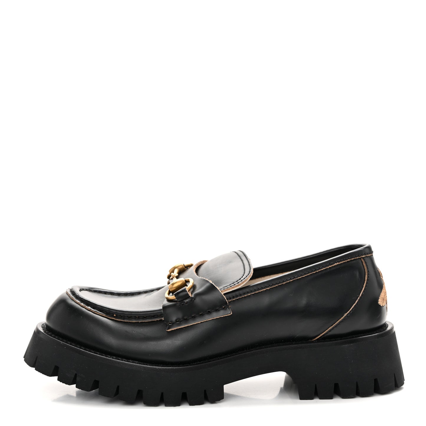 Cordovan Lux Womens Harald Horsebit 25mm Platform Loafers 36 38 Black