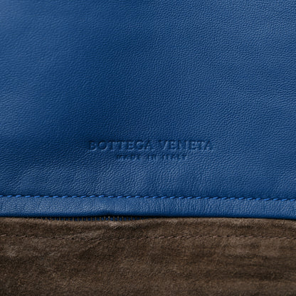 Bottega Veneta Nappa Intrecciato Messenger Bag Blue 6 of 10