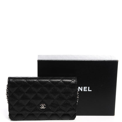 Chanel Caviar Quilted Wallet On Chain WOC Black 4 of 10