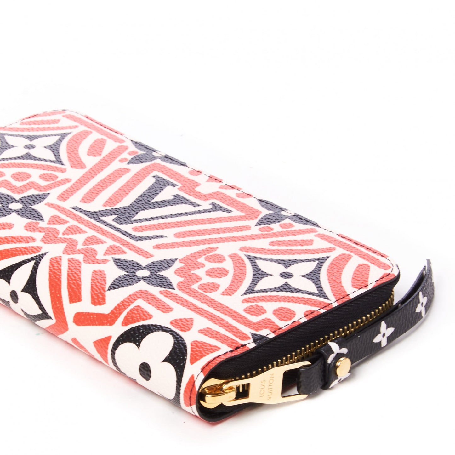 Monogram Giant Crafty Zippy Wallet Creme Rouge Black
