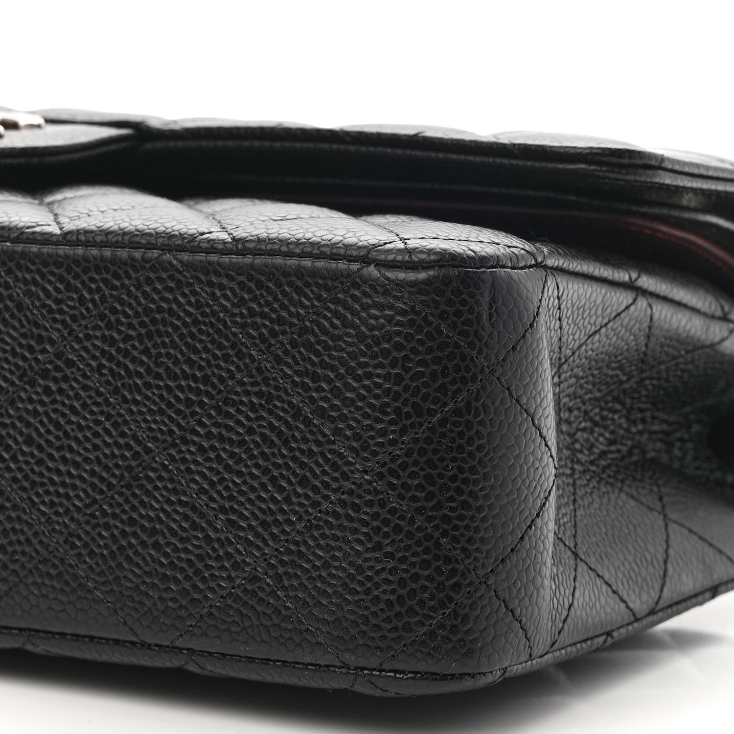 Chanel Caviar Quilted Medium Double Flap Black 8 of 8