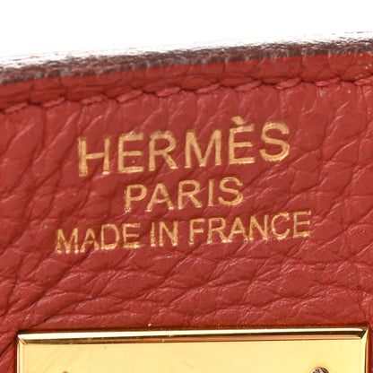 Hermes Togo Kelly Retourne 40 Rouge Venetian 6 of 17