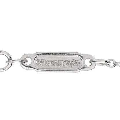 Tiffany 18K White Gold Large T Smile Pendant Necklace 4 of 4