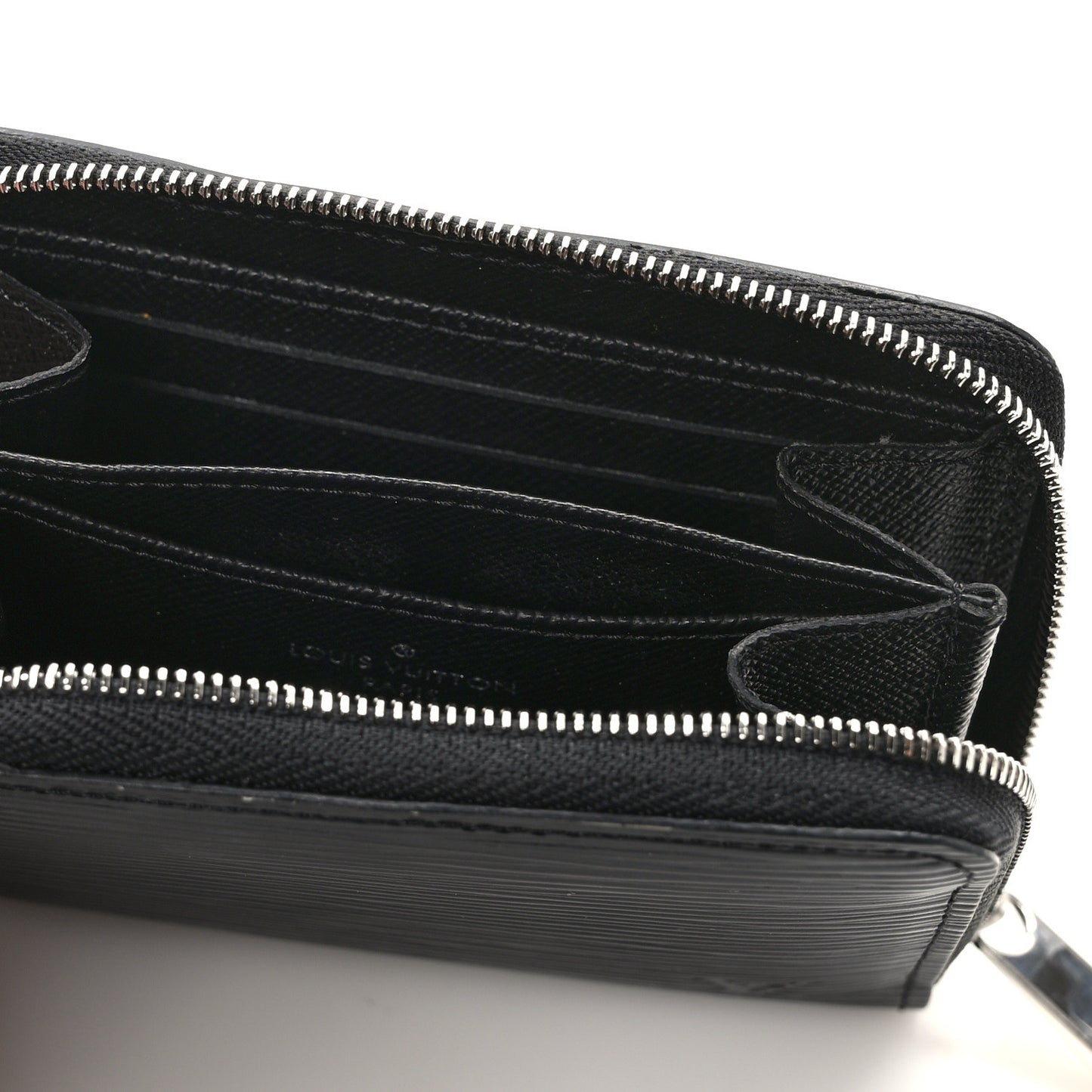 LOUIS VUITTON Epi Zippy Coin Purse Black