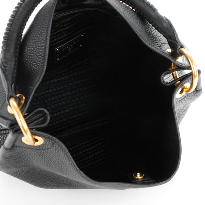 Prada Vitello Daino Hobo Nero Black 5 of 8