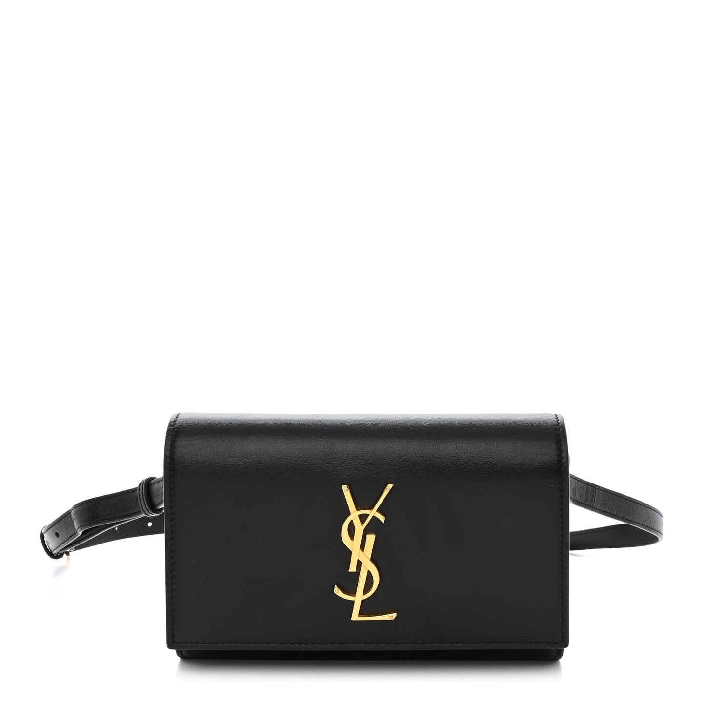 Smooth Calfskin Monogram Kate Belt Bag Black