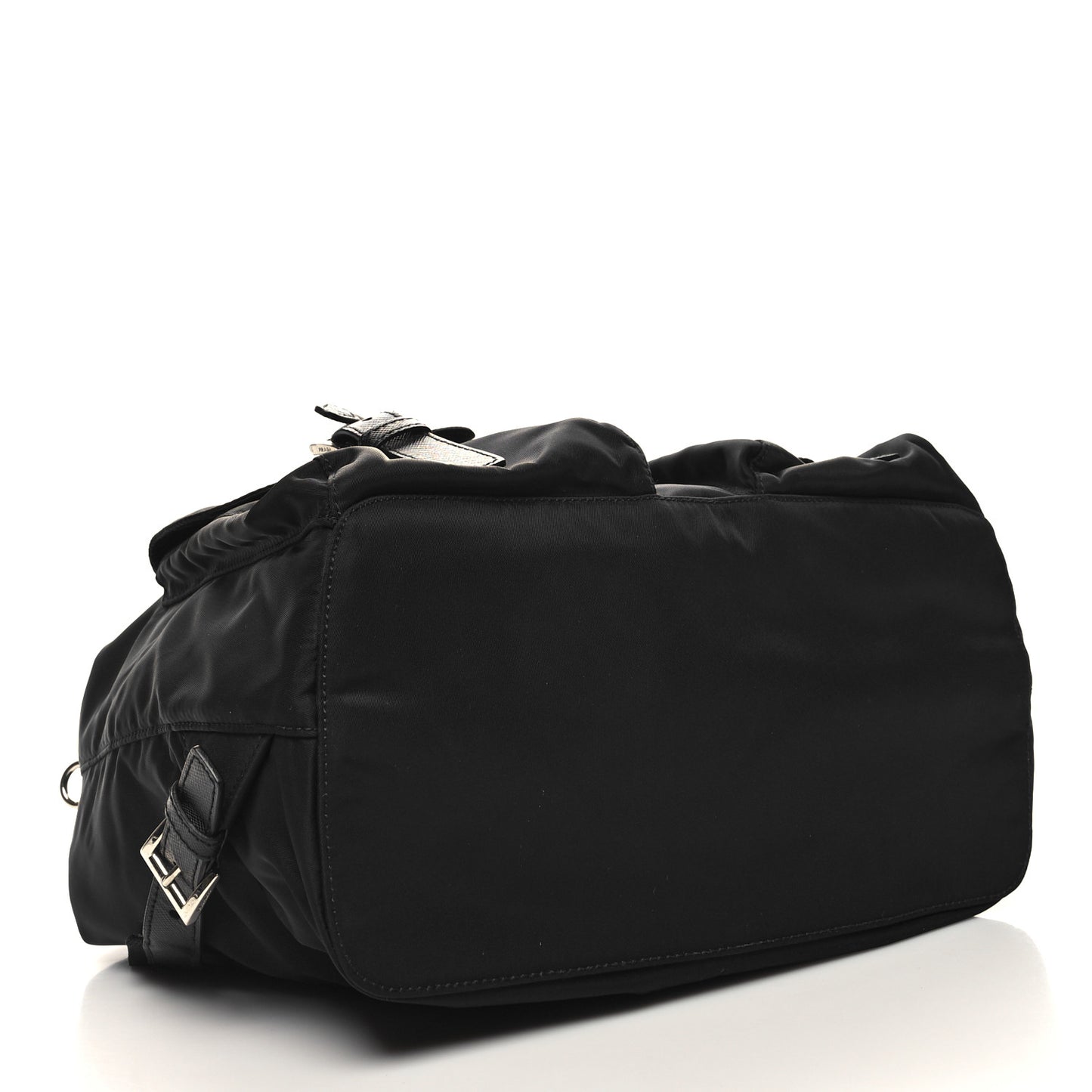 Re-Nylon Saffiano Medium Backpack Black