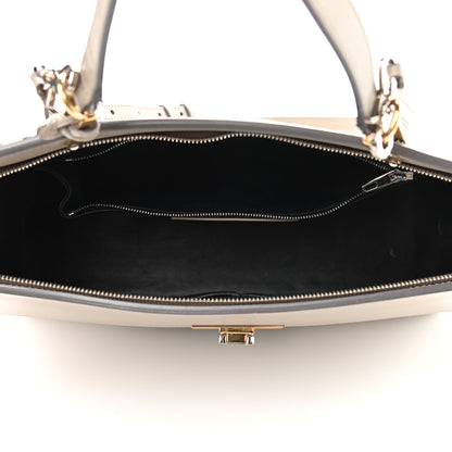 Balenciaga Calfskin Le Dix M Cartable Shoulder Bag Pearl Grey 4 of 13