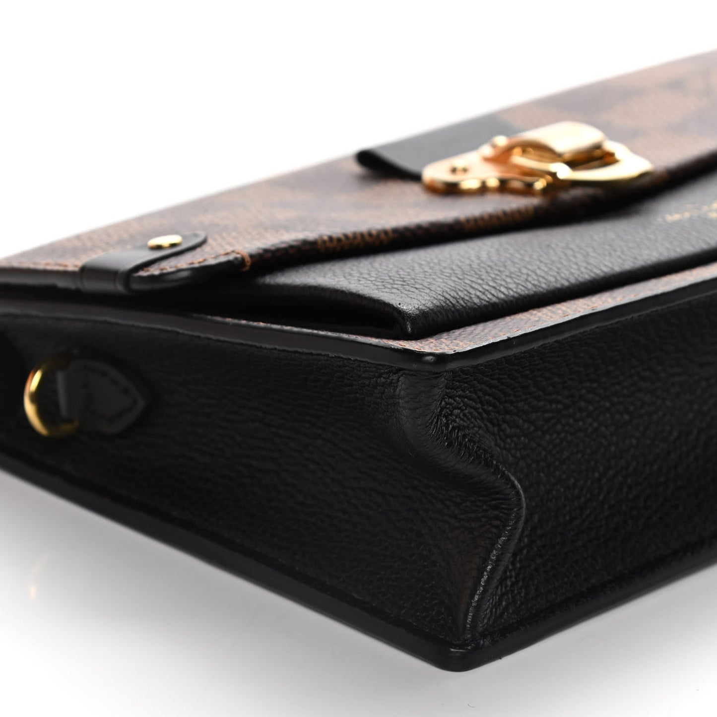 Damier Ebene Vavin Chain Wallet Black