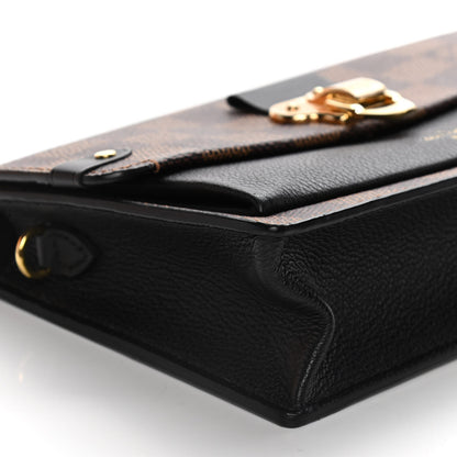 Louis Vuitton Damier Ebene Vavin Chain Wallet Black 8 of 14