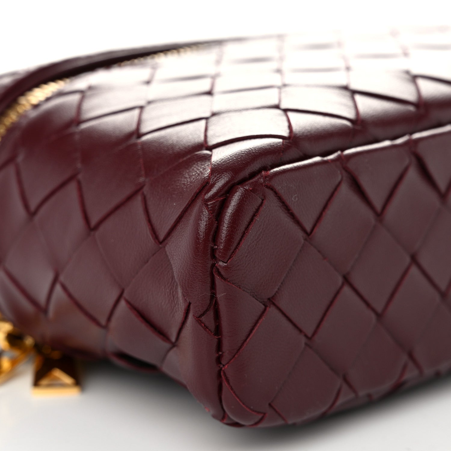 Bottega Veneta Nappa Intrecciato Bang Bang Vanity Case Barolo 9 of 11