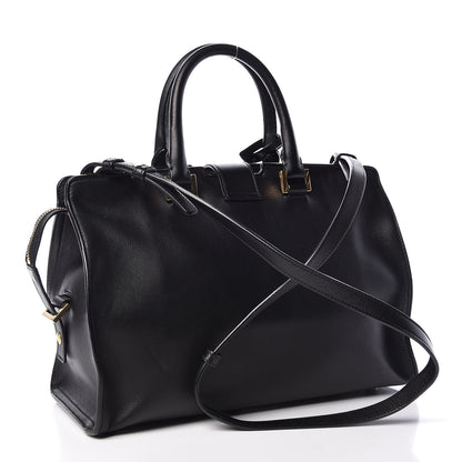 Saint Laurent Smooth Calfskin Small Monogram Cabas Black 3 of 10