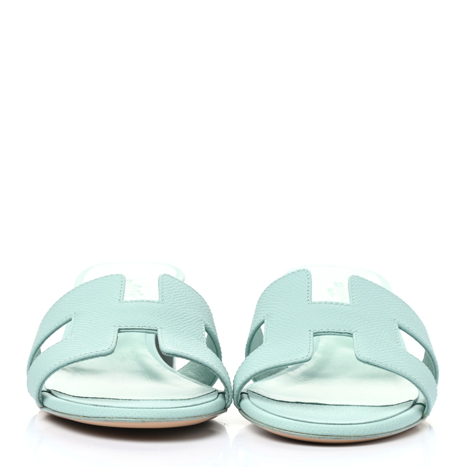Hermes Epsom Oasis Sandals 37 Vert Embrun 2 of 8