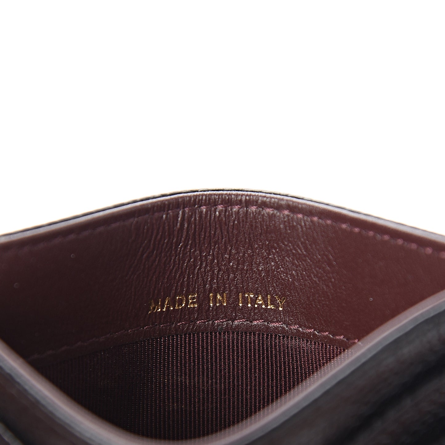 Caviar Quilted Card Holder Black