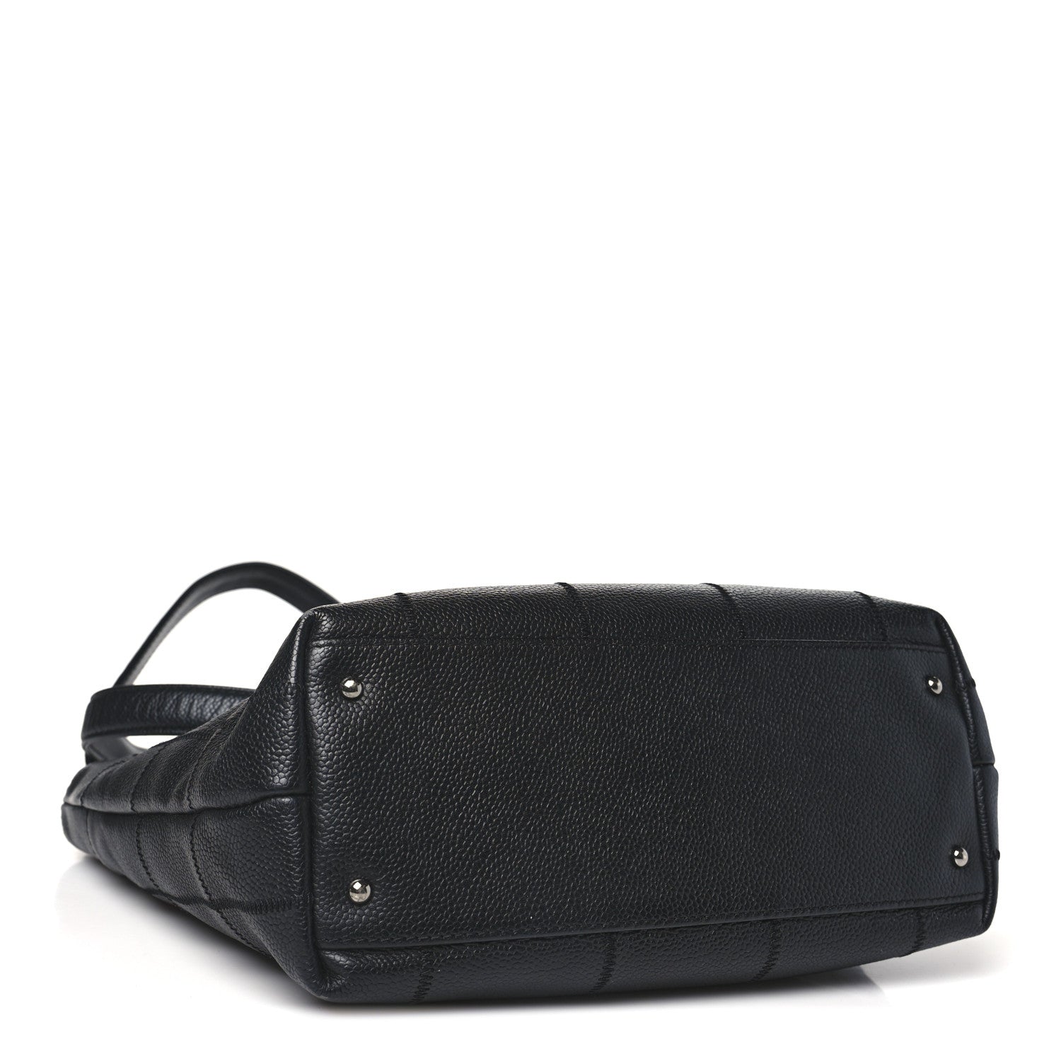 Chanel Caviar Square Stitched Tote Black 4 of 10