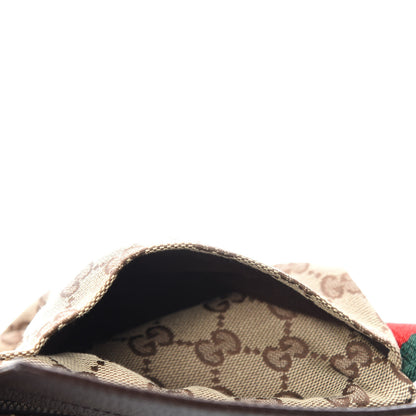 Gucci GG Monogram Double Pocket Belt Bag Dark Brown 5 of 12