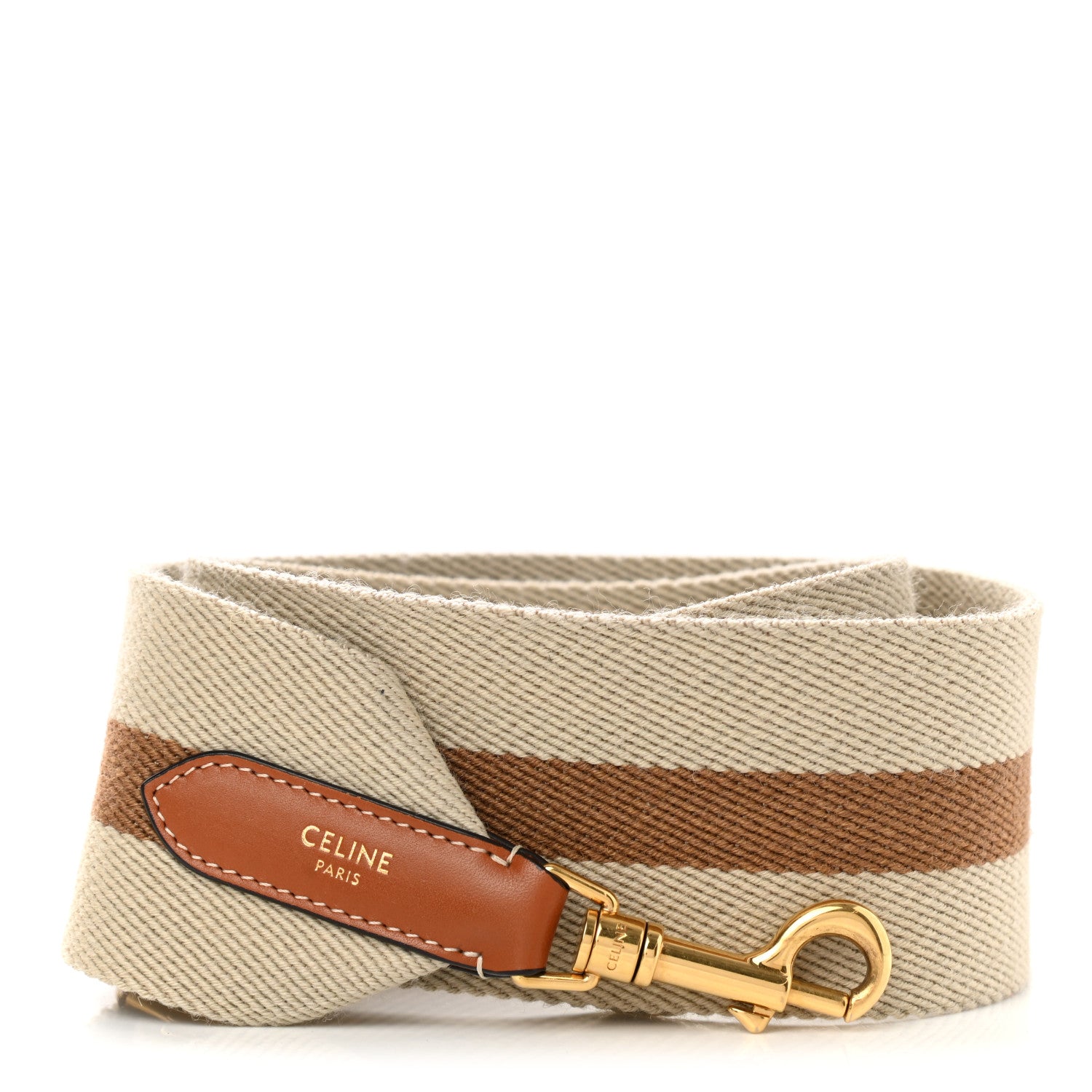 Celine Jacquard Wool Strap Beige 1 of 6