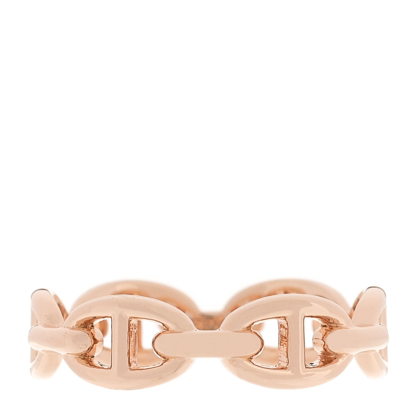 18K Rose Gold PM Chaine d'Ancre Enchainee Ring 58 8.5