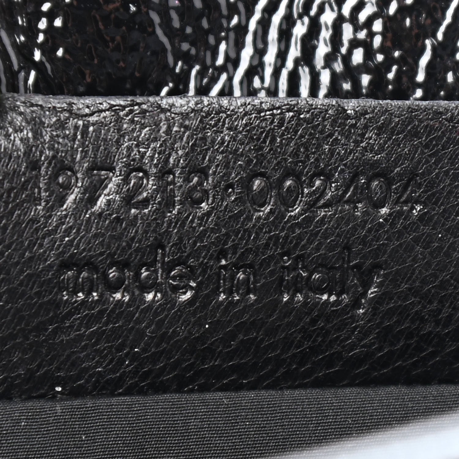 Saint Laurent Textured Patent Mini Bag Black 7 of 10