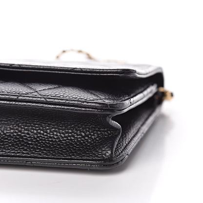 Chanel Caviar Quilted Wallet On Chain WOC Black 11 of 11