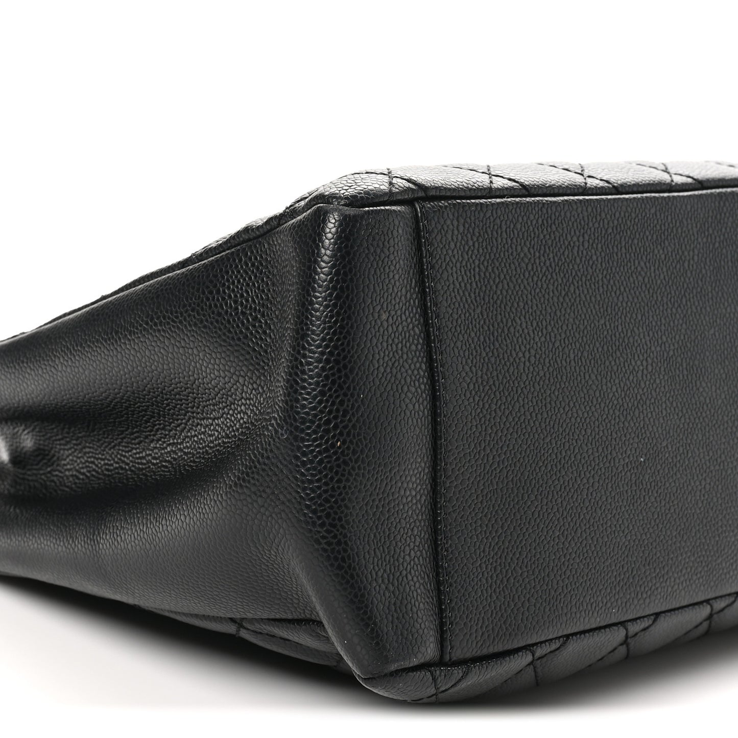 Caviar Quilted Grand Shopping Tote GST Black