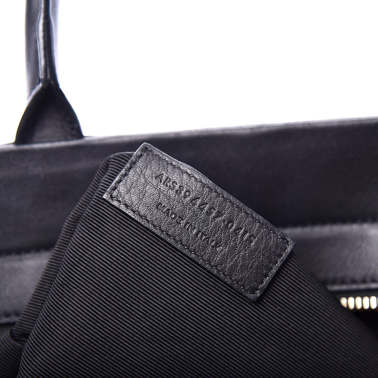 Saint Laurent Grained Calfskin Medium Cabas Rive Gauche Black 6 of 11