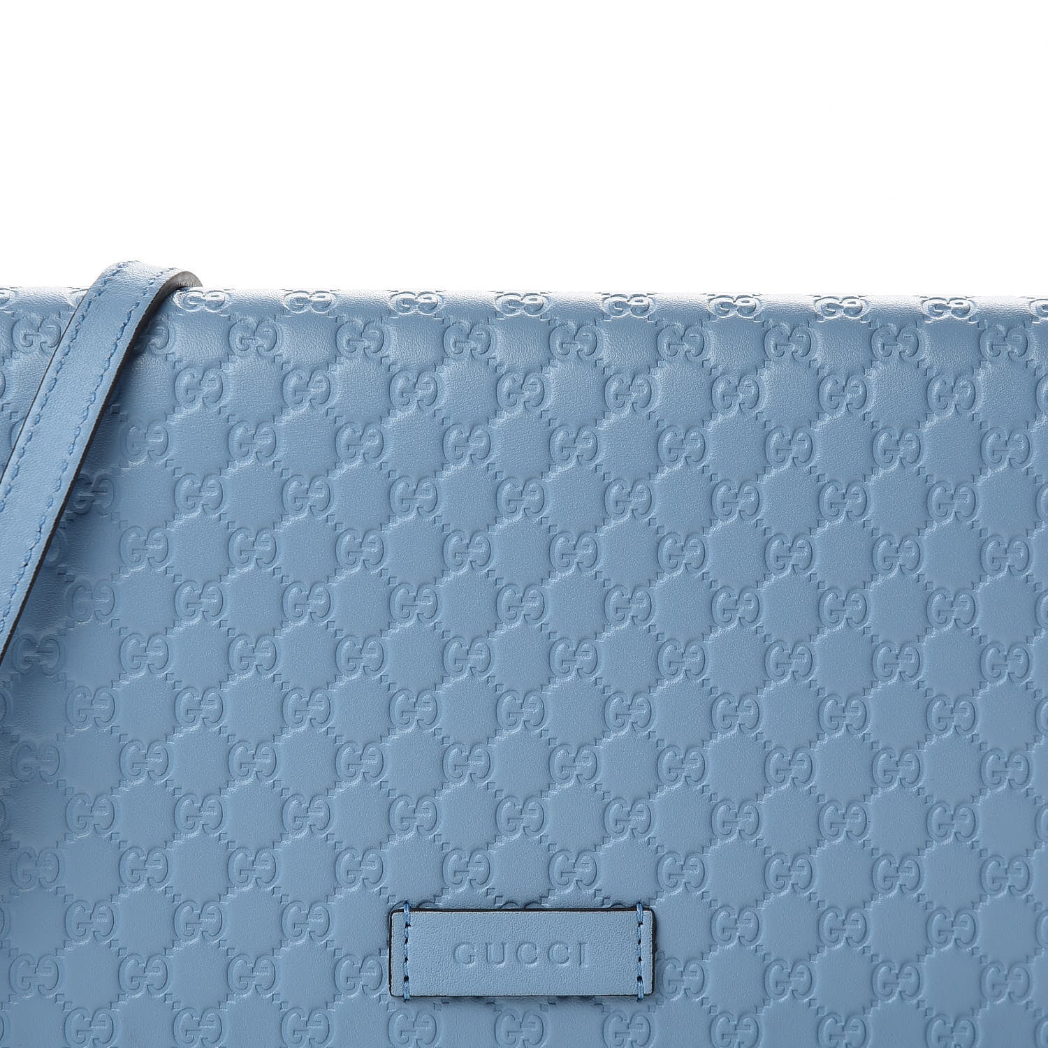 Gucci Microguccissima Crossbody Wallet Mineral Blue 8 of 8