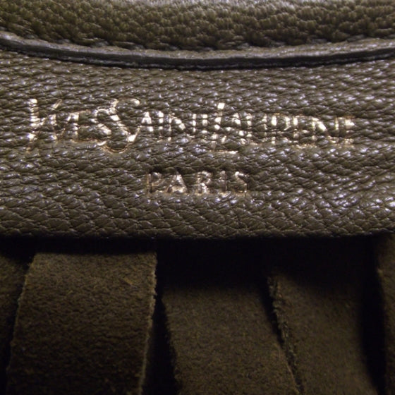 Suede Boheme Fringe Hobo Green