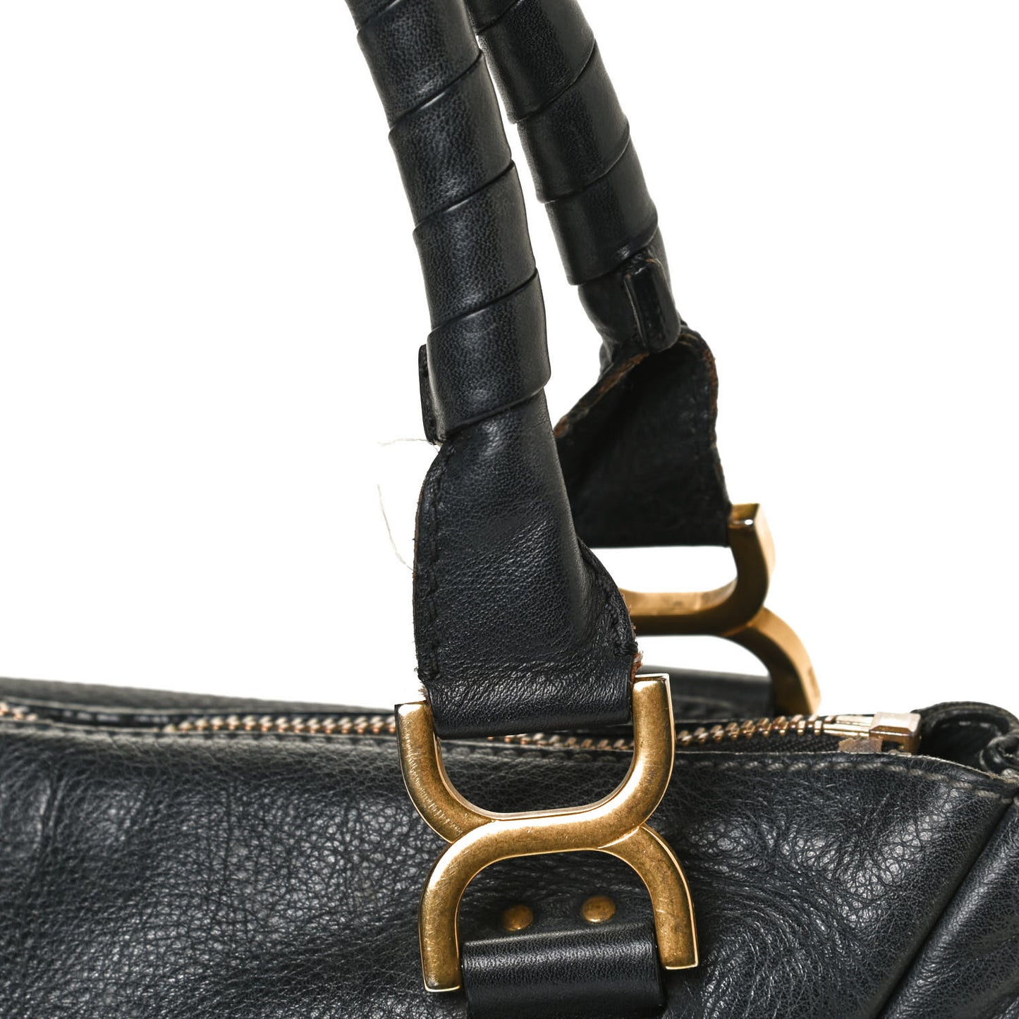 Calfskin Medium Marcie Satchel Black
