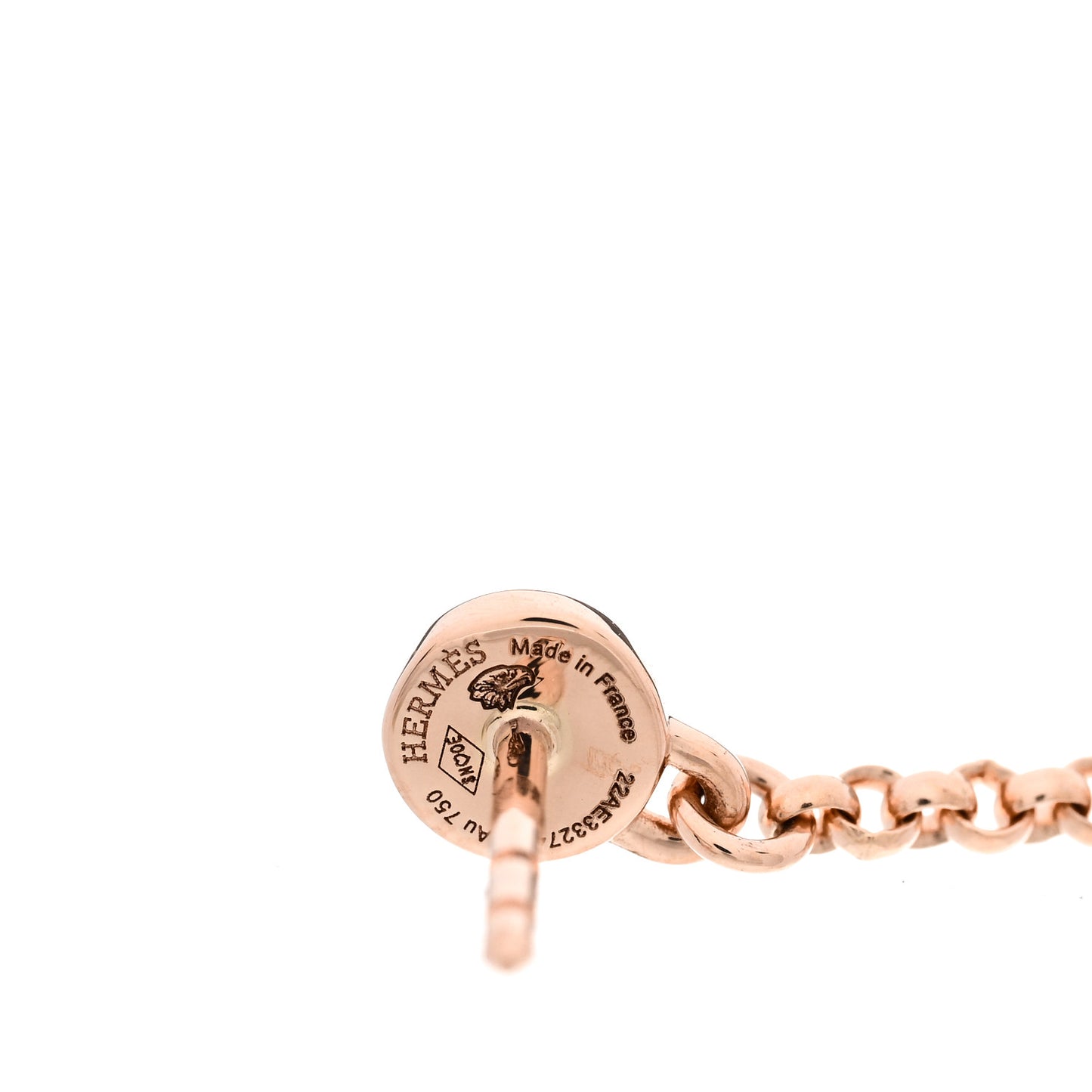 18K Rose Gold Diamond Kelly Clochette Drop Earrings