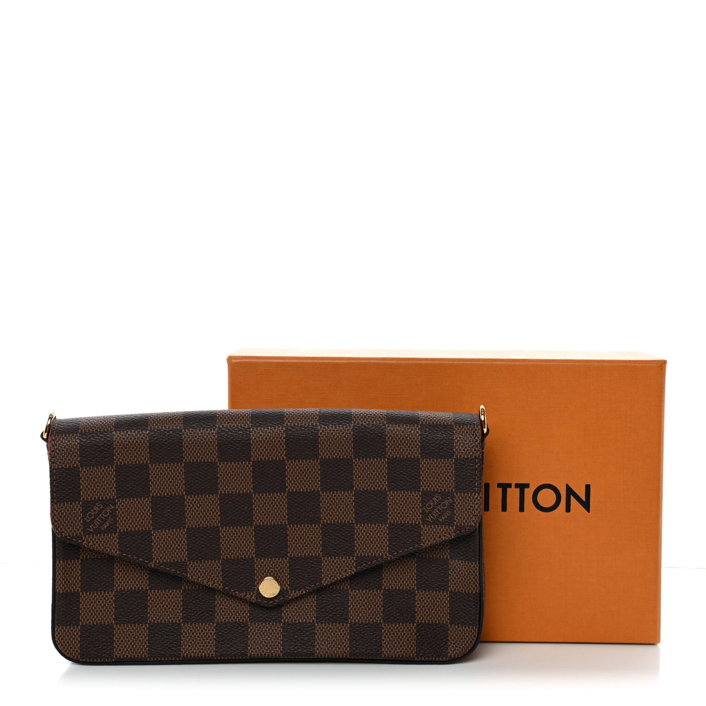 Damier Ebene Pochette Felicie Chain Wallet