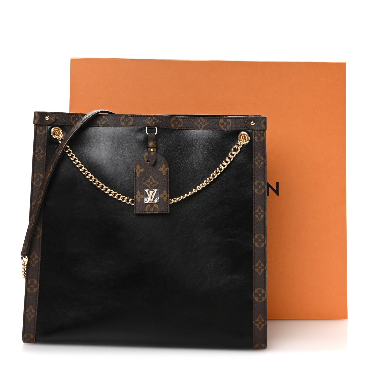Louis Vuitton Calfskin Monogram Nova Vibe MM Black 10 of 10