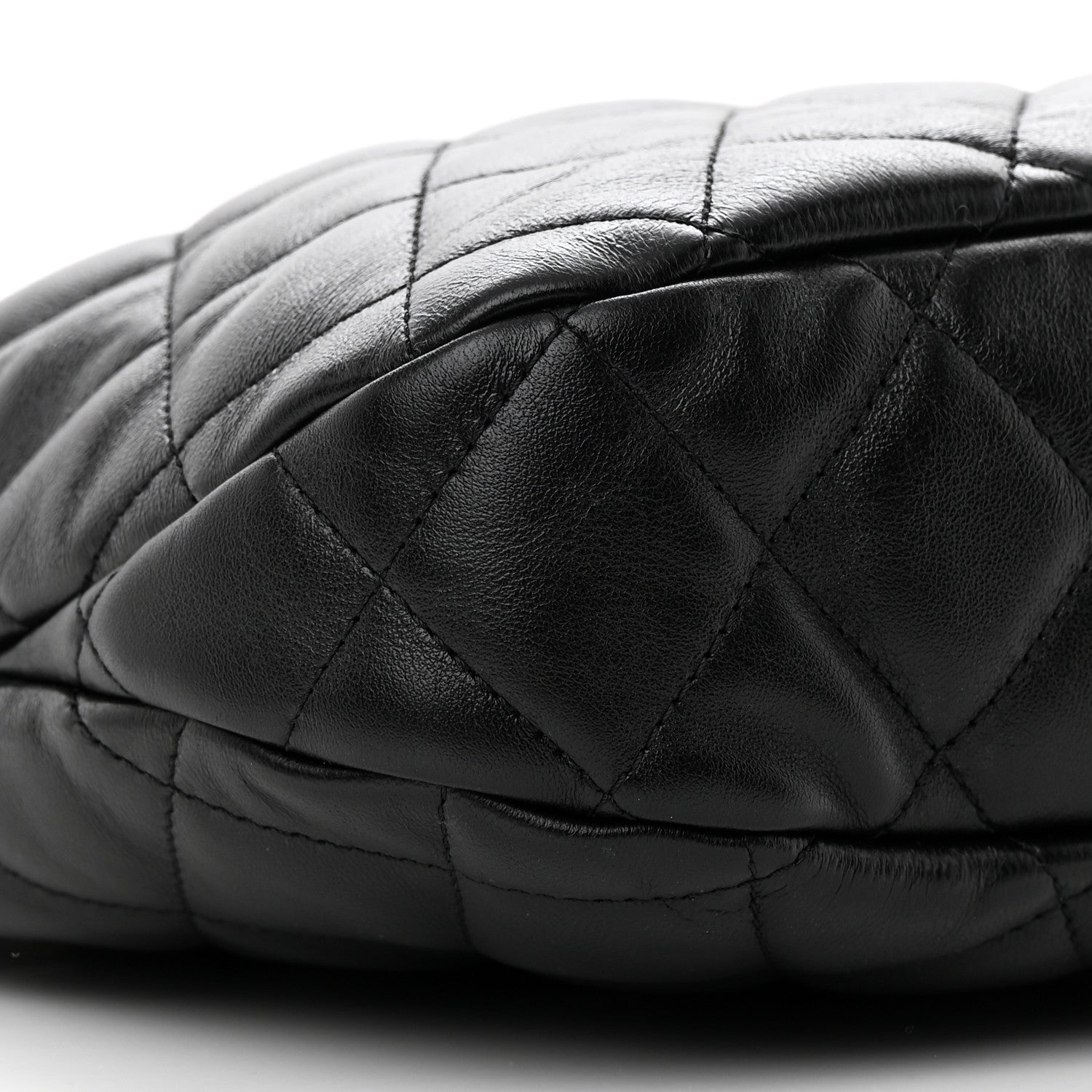 Chanel Lambskin Quilted Large CC Links Hobo Black 9 of 10