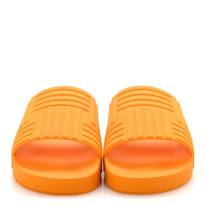 Bottega Veneta Rubber The Slider Sandals 36 Tangerine 3 of 8
