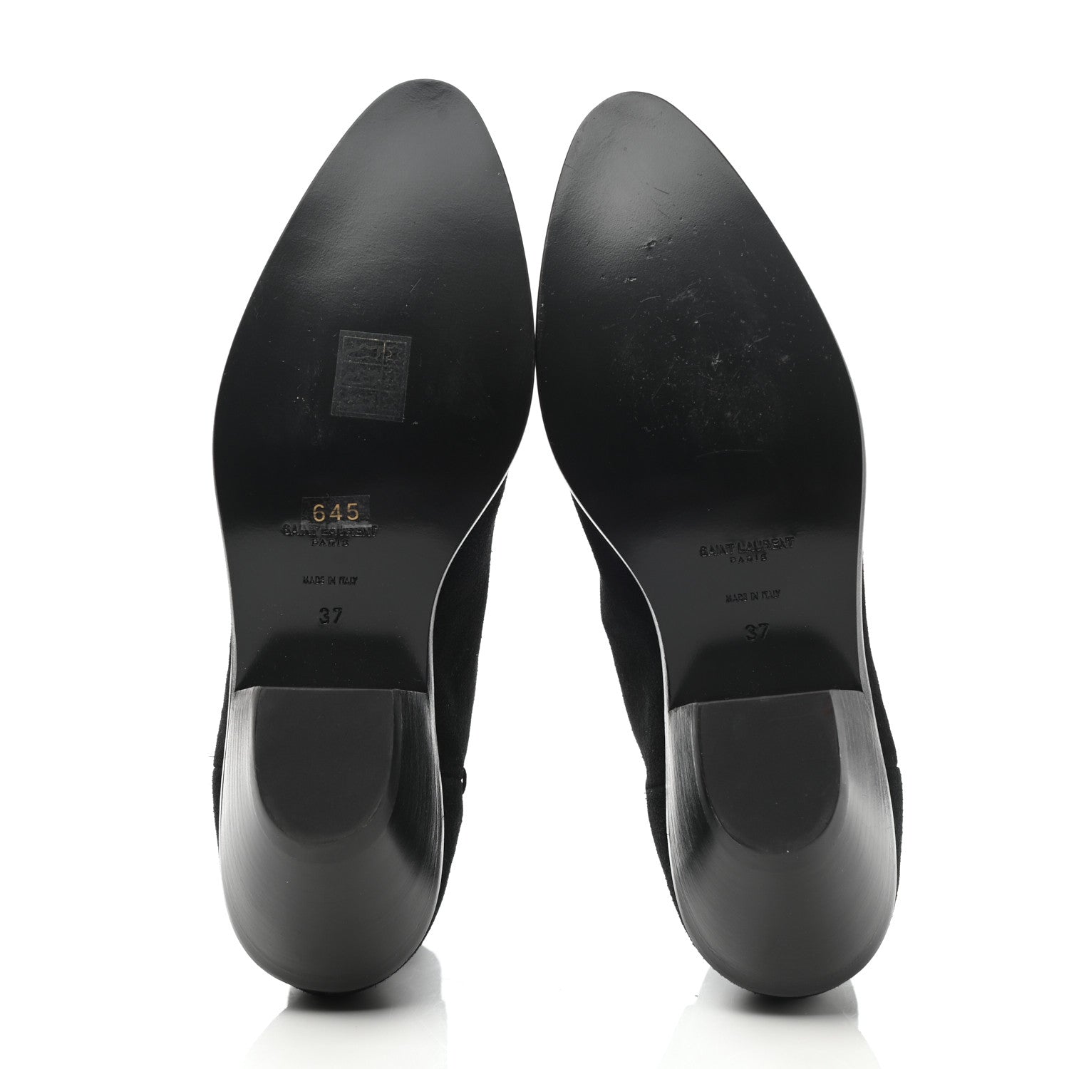 Saint Laurent Suede West 45 Chelsea Boots 37 Black 5 of 8