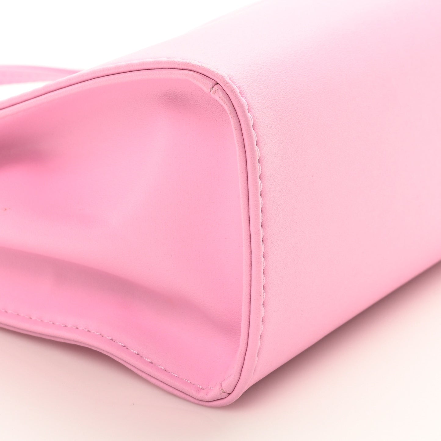 Vegan Leather Small Shopping Bag Bubblegum