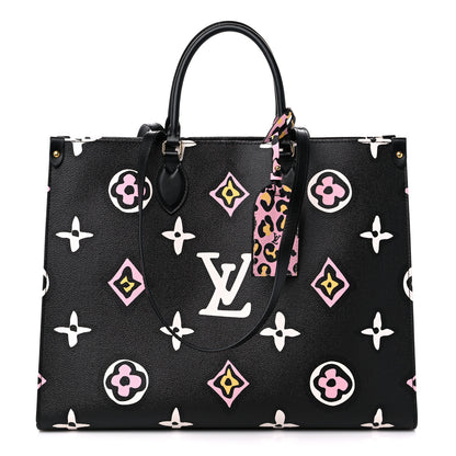 Louis Vuitton Monogram Giant Wild At Heart Onthego GM Black 1 of 8