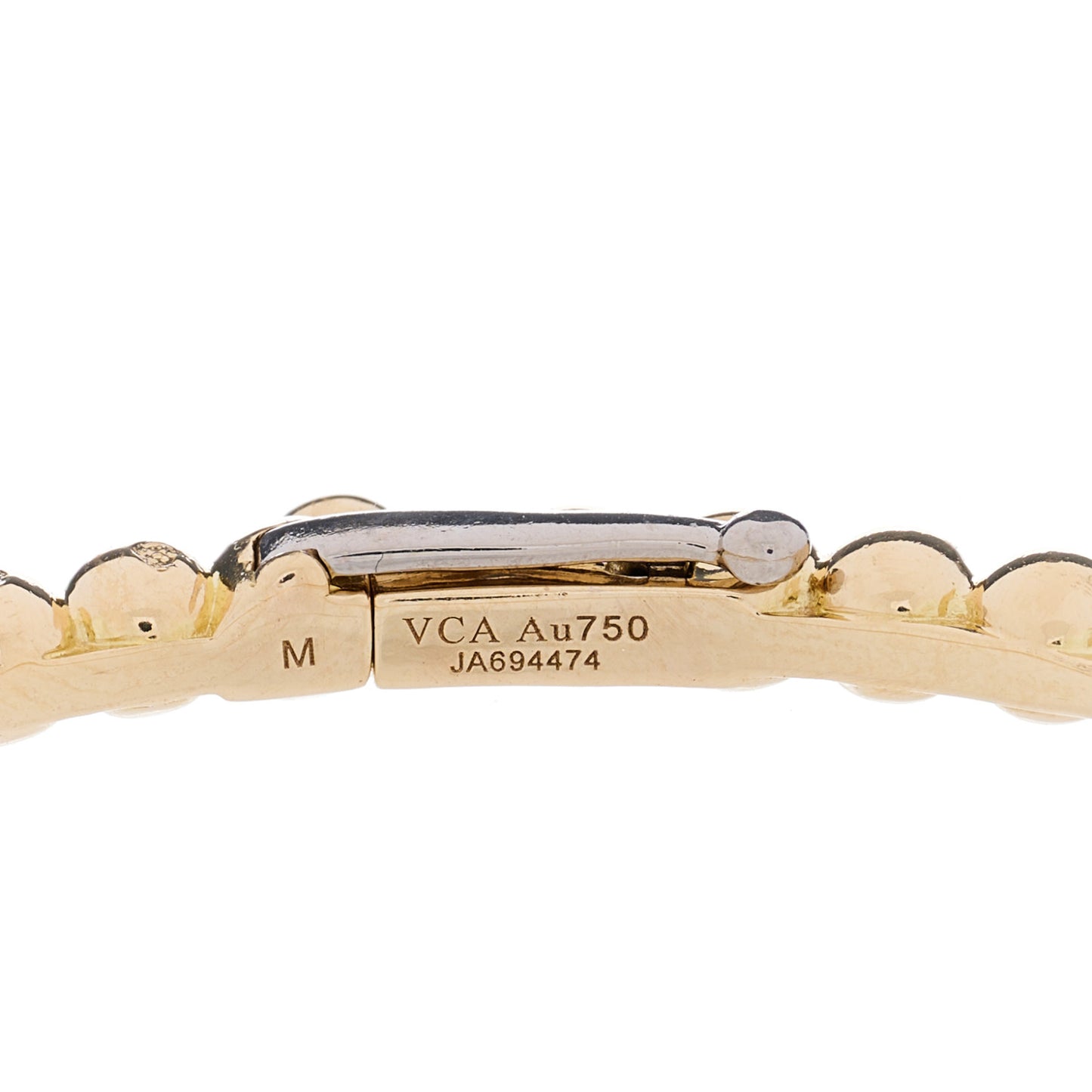 18K Yellow Gold Perlee Pearls of Gold Bracelet M