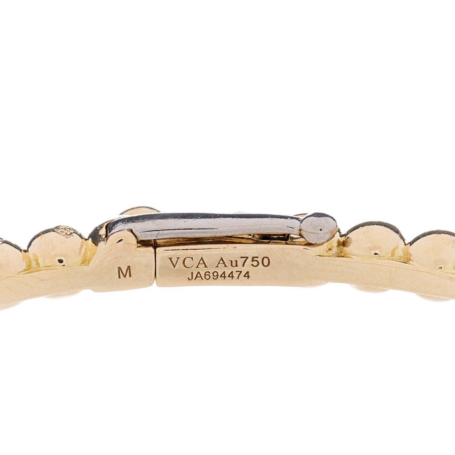 Van Cleef & Arpels 18K Yellow Gold Perlee Pearls of Gold Bracelet M 3 of 3