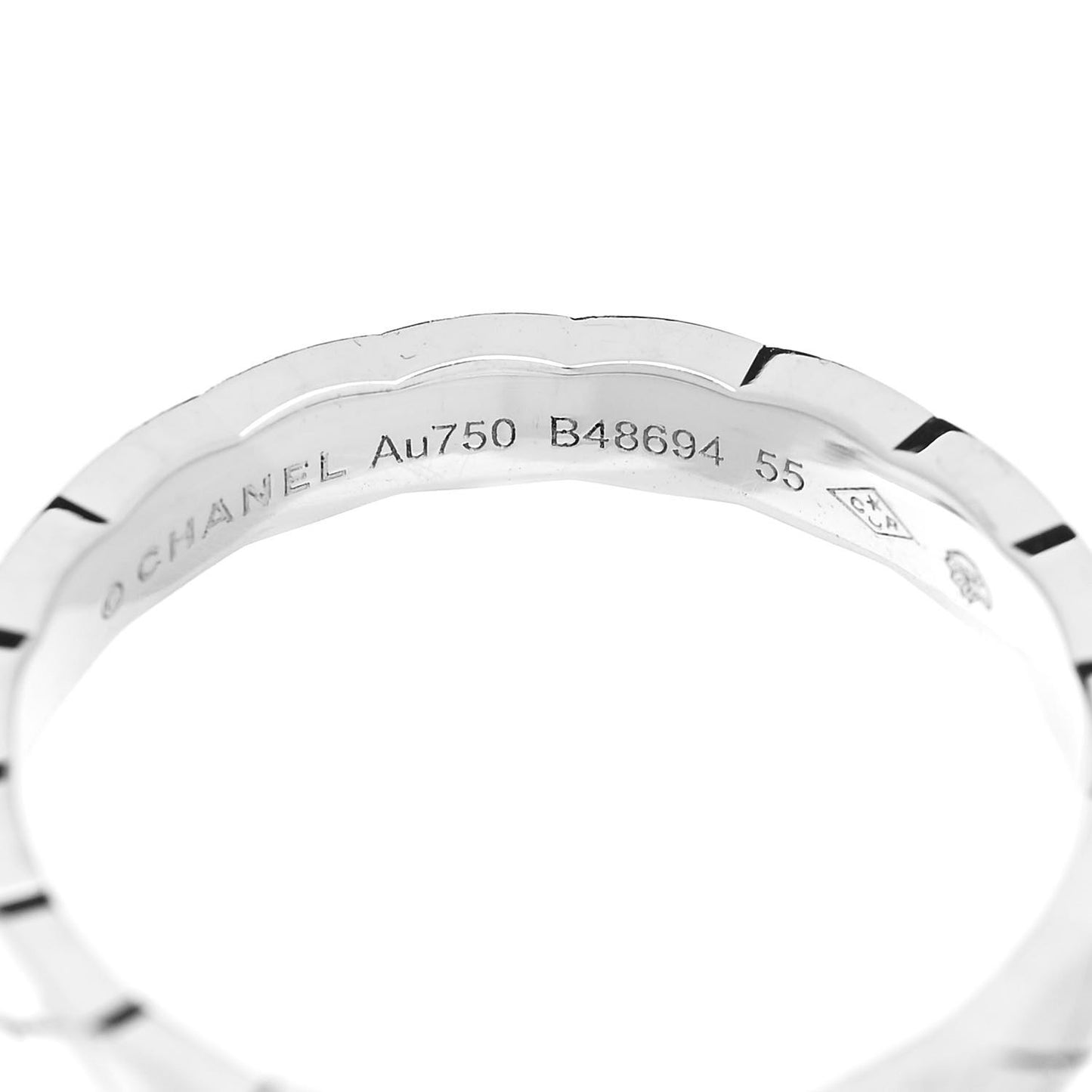 18K White Gold Mini Coco Crush Ring 55 7.25