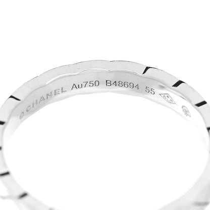 Chanel 18K White Gold Mini Coco Crush Ring 55 7.25 4 of 5