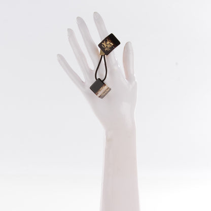 Louis Vuitton Swarovski Crystal Resin Inclusion Hair Cubes Marron 2 of 5