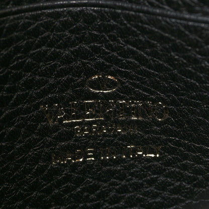 Valentino Garavani Grainy Calfskin Rockstud Crossbody Pouch Black 6 of 9