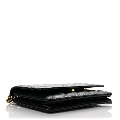 Chanel Caviar Quilted Wallet On Chain WOC Black 4 of 11